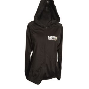 Leslie Jordan Women's Size Medium Santa Hustle Race Series Full Zip Lined Jacket